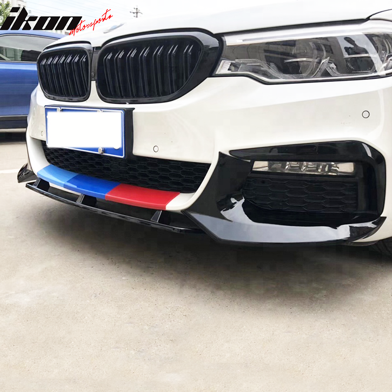 2017-2020 BMW G30 M-Tech M Sport Gloss Black Front Lip Splitter