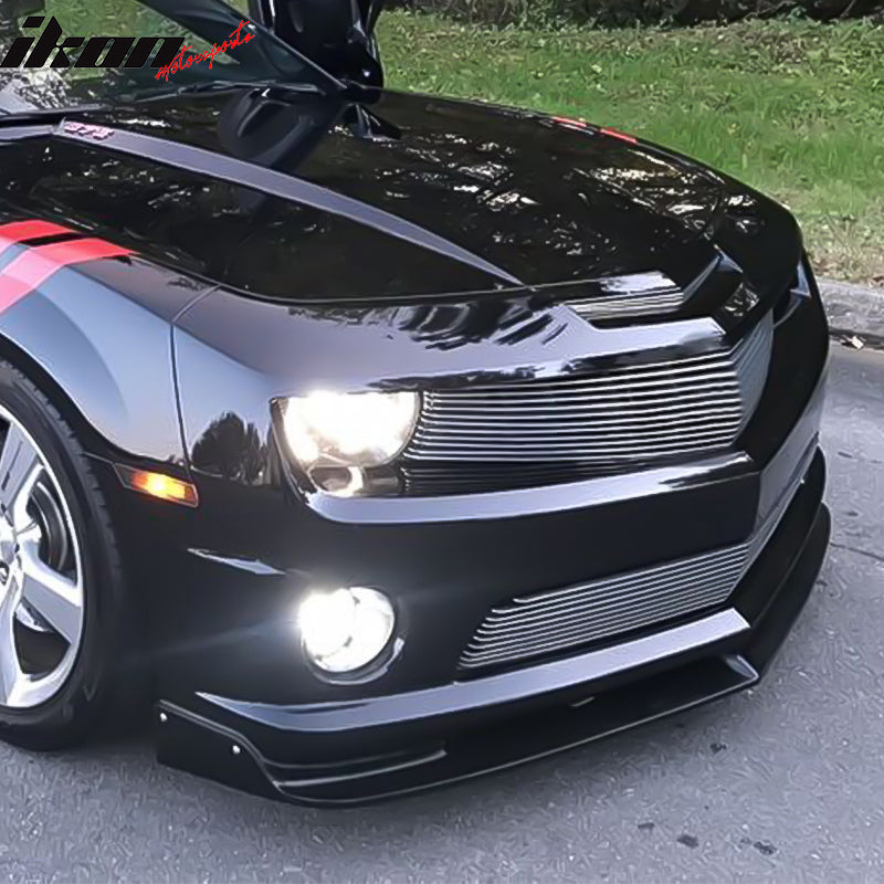 2010-2013 Chevy Camaro V8 SS Street Style Black Front Bumper Lip PU