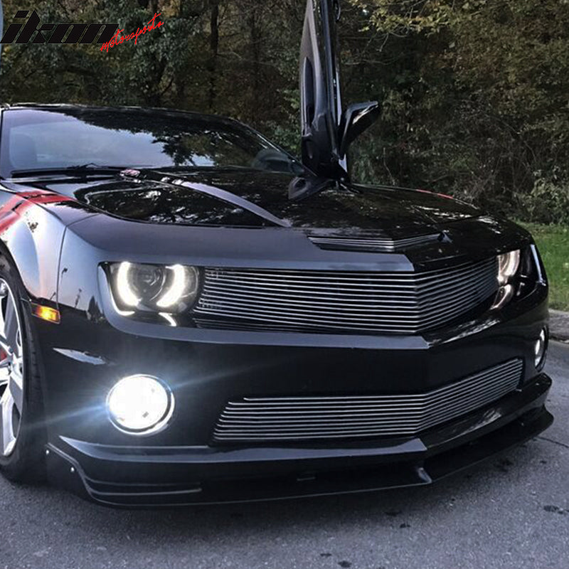 2010-2013 Chevy Camaro V8 SS Street Style Black Front Bumper Lip PU