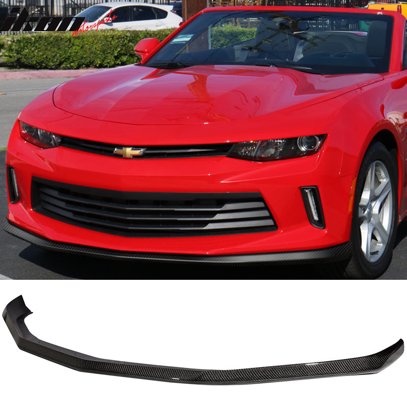 2016-2018 Chevrolet Camaro LT OE Style Carbon Fiber Front Bumper Lip