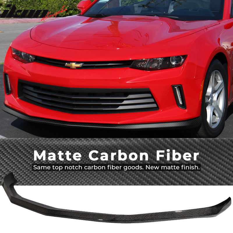 2016-2018 Chevrolet Camaro LT OE Style Carbon Fiber Front Bumper Lip