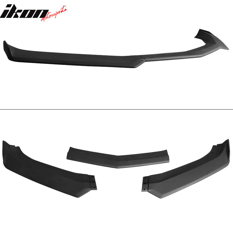 2016-2024 Chevy Camaro Front Lip Spoiler 1LE Style 3PCS ABS