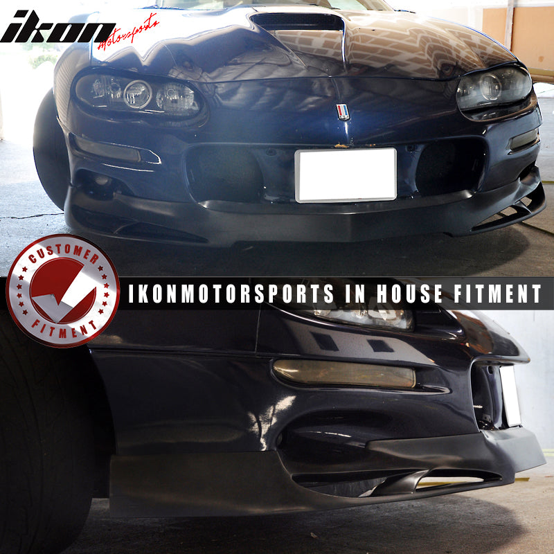 1998-2002 Chevy Camaro V Style Front Lip Spoiler Splitter - PU