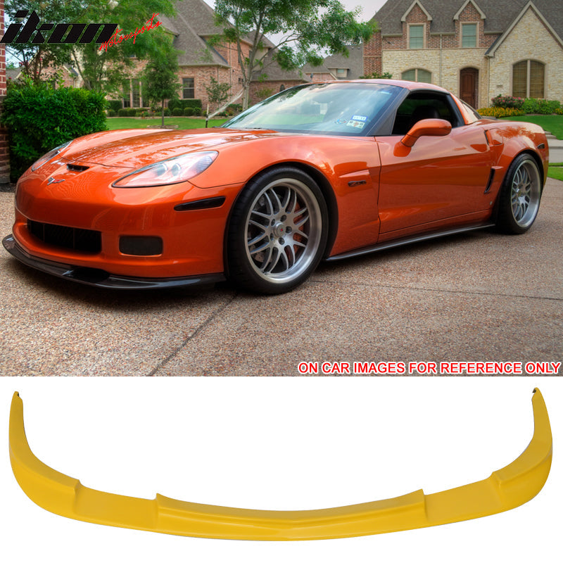2005-2013 Chevy Corvette C6 Z06 ZR1 Style Front Bumper Lip Spoiler PU