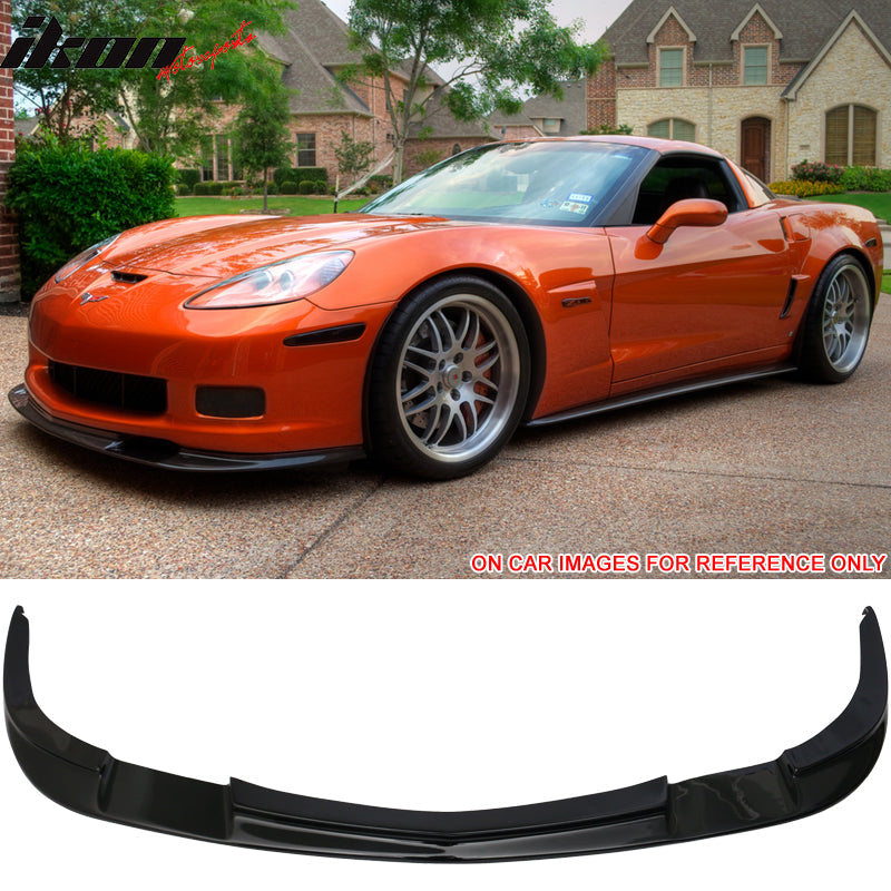 2005-2013 Chevy Corvette C6 Z06 ZR1 Style Front Bumper Lip Spoiler PU