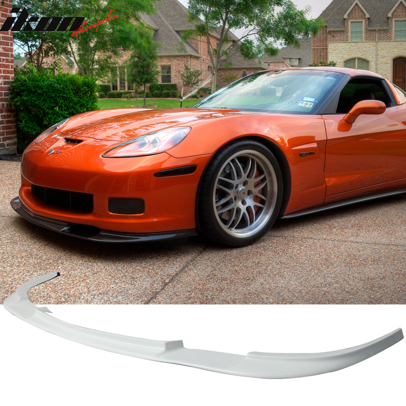 2005-2013 Chevy Corvette C6 Z06 ZR1 Style Front Bumper Lip Spoiler PU
