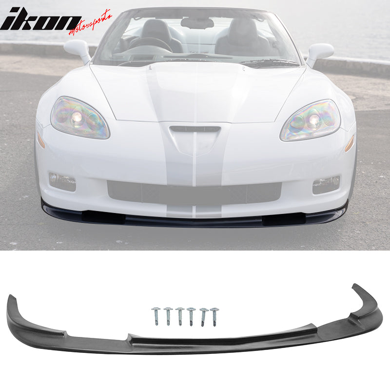 2005-2013 Chevy Corvette C6 Z06 ZR1 Style Front Bumper Lip Spoiler PU