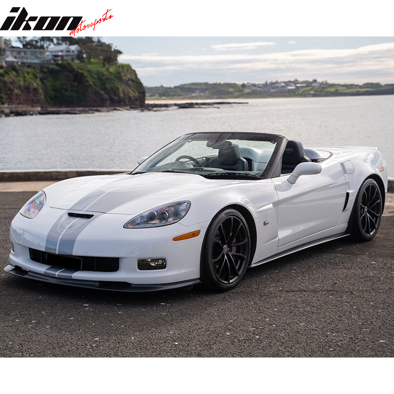 2005-2013 Chevy Corvette C6 Z06 ZR1 Style Front Bumper Lip Spoiler PU