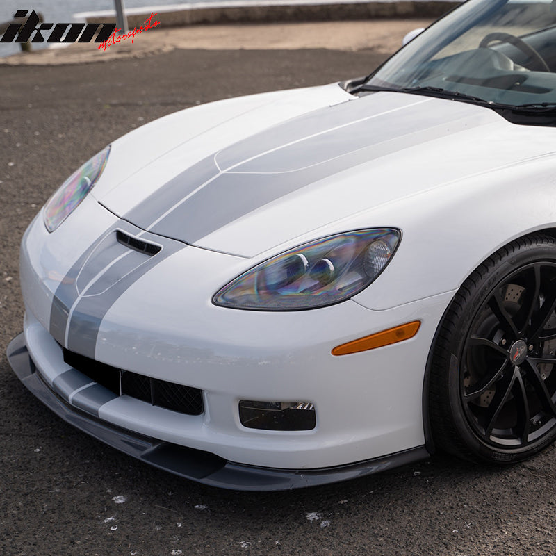 2005-2013 Chevy Corvette C6 Z06 ZR1 Style Front Bumper Lip Spoiler PU