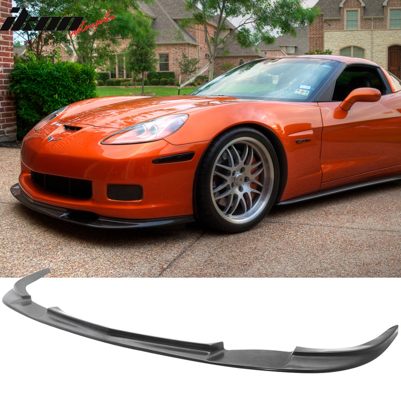 2005-2013 Chevy Corvette C6 Z06 ZR1 Style Front Bumper Lip Spoiler PU