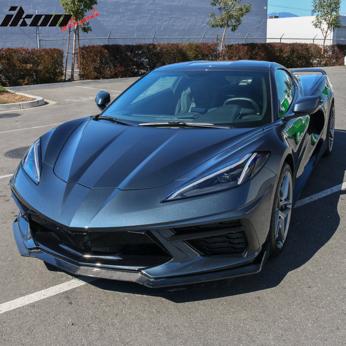 2020-2025 Chevy Corvette C8 5VM Style Front Bumper Lip Carbon Fiber