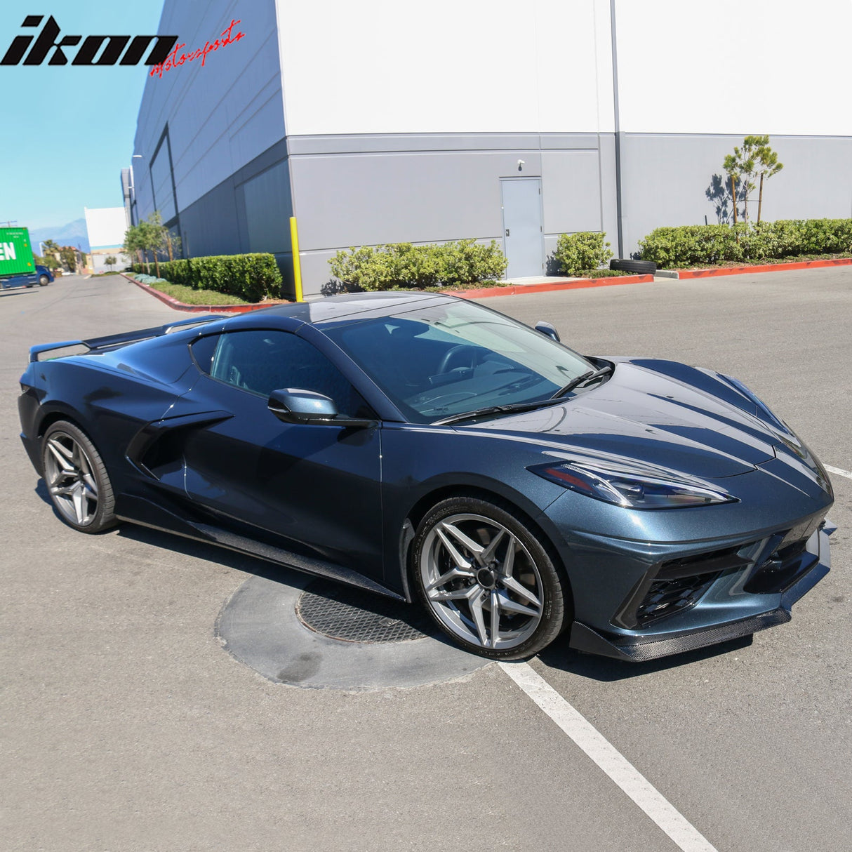 2020-2025 Chevy Corvette C8 5VM Style Front Bumper Lip Carbon Fiber