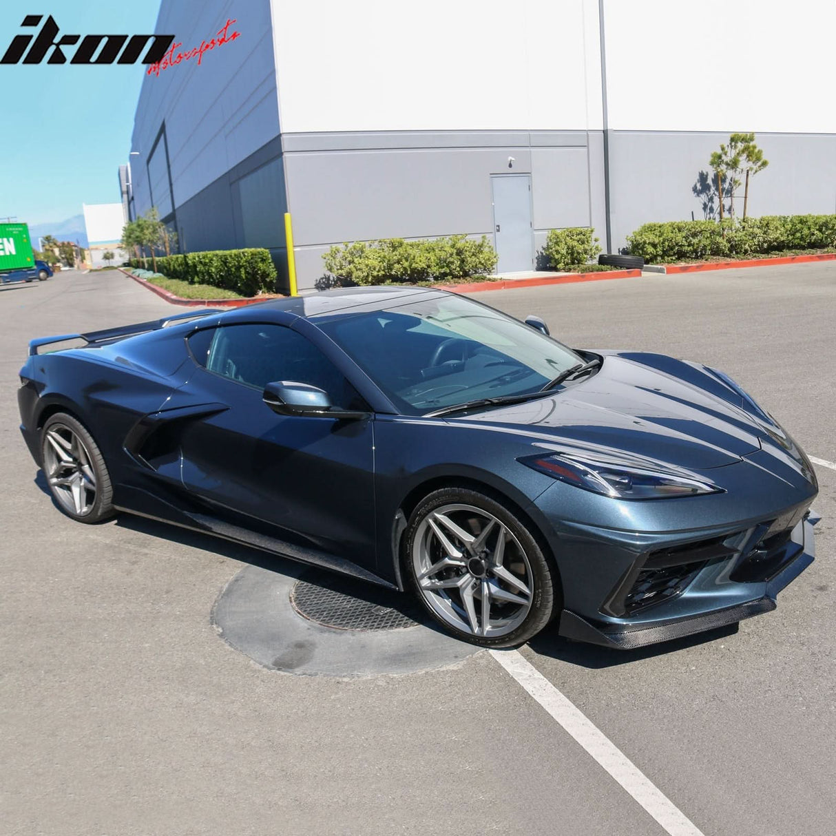 2020-2025 Chevy Corvette C8 5VM Style Front Bumper Lip Carbon Fiber