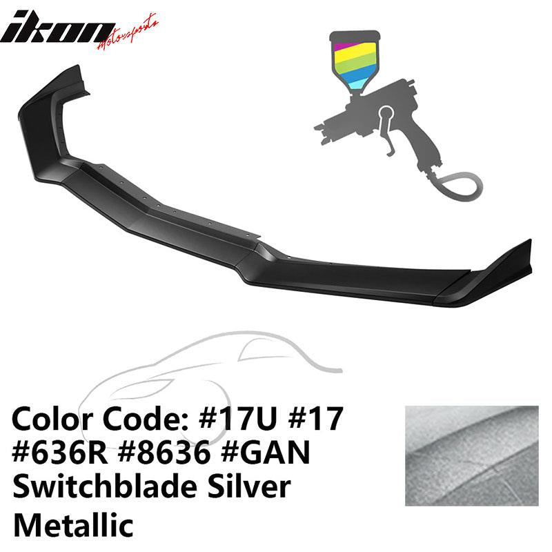 2020-2025 Chevy Corvette C8 IKON Style Front Bumper Lip 5PCS ABS