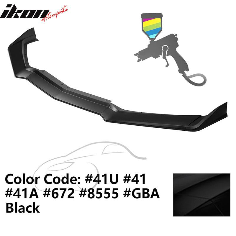 2020-2025 Chevy Corvette C8 IKON Style Front Bumper Lip 5PCS ABS