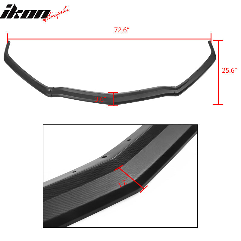 2020-2025 Chevy Corvette C8 Z51 Texture Black Front Bumper Lip PP