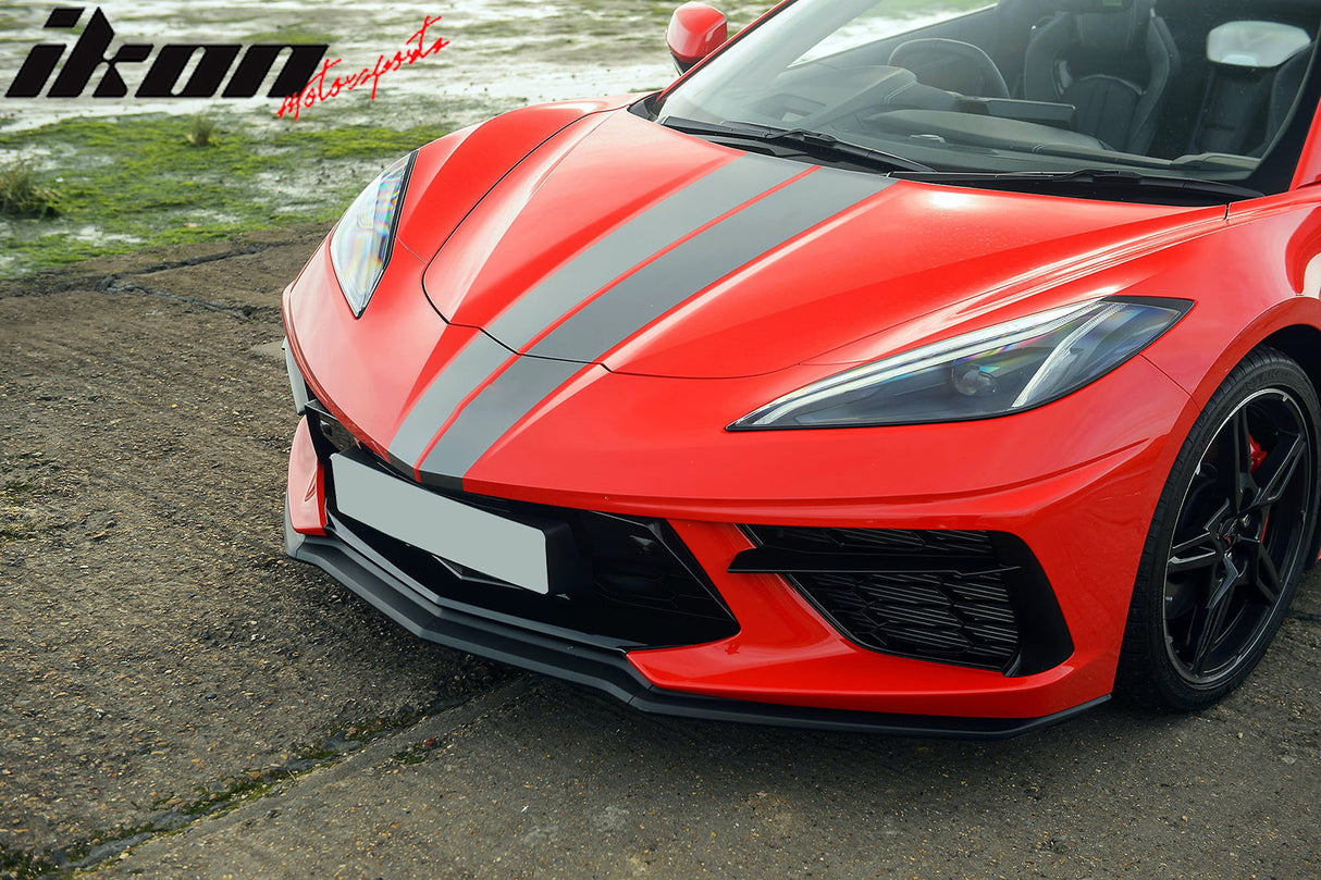 2020-2025 Chevy Corvette C8 Z51 Texture Black Front Bumper Lip PP