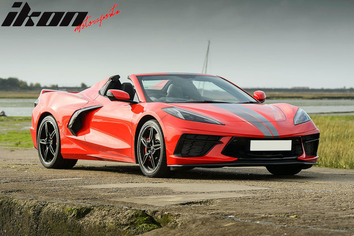 2020-2025 Chevy Corvette C8 Z51 Texture Black Front Bumper Lip PP