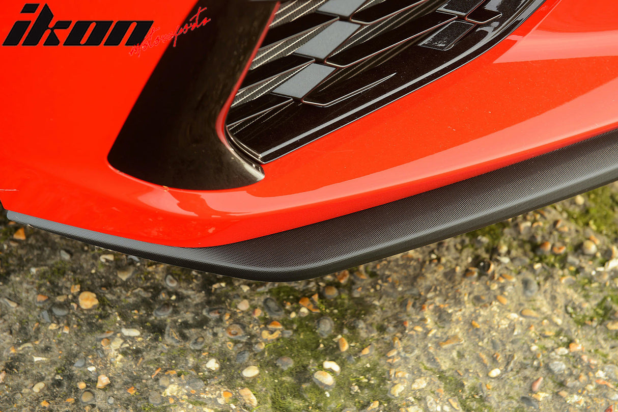 2020-2025 Chevy Corvette C8 Z51 Texture Black Front Bumper Lip PP