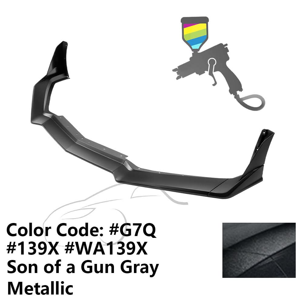 2020-2025 Chevy Corvette C8 ZR1 Style Front Lip Spoiler 7PCS ABS