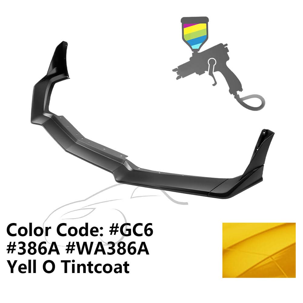 2020-2025 Chevy Corvette C8 ZR1 Style Front Lip Spoiler 7PCS ABS