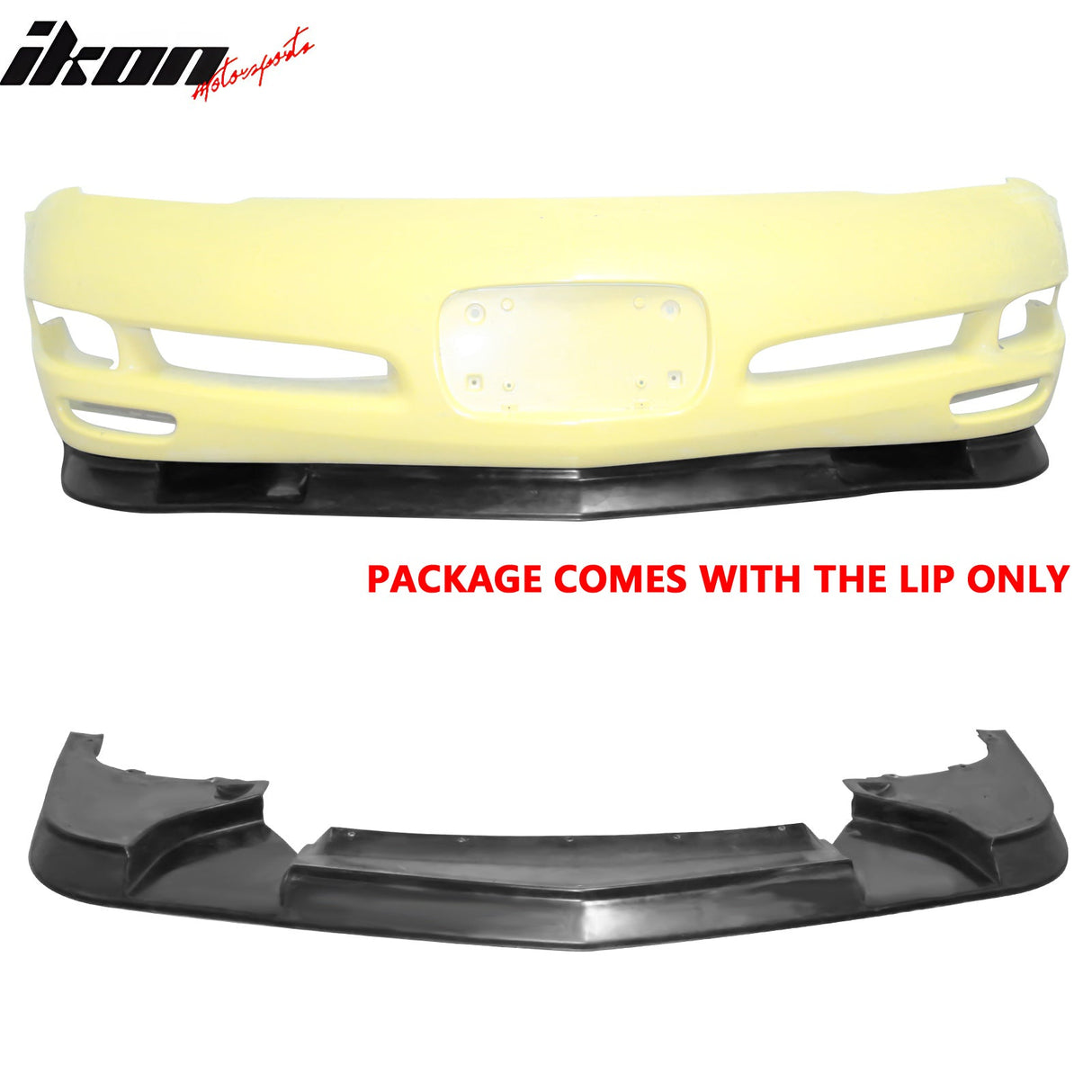 1997-2004 Chevy Corvette C5 ZR1 V2 Style Front Bumper Lip Spoiler PU