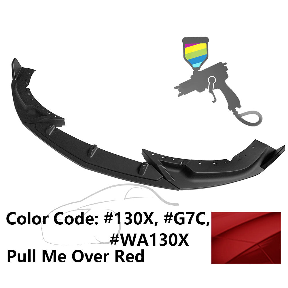 2020-2023 Cadillac CT4 IKON Style Painted Front Bumper Lip PP 3PCS