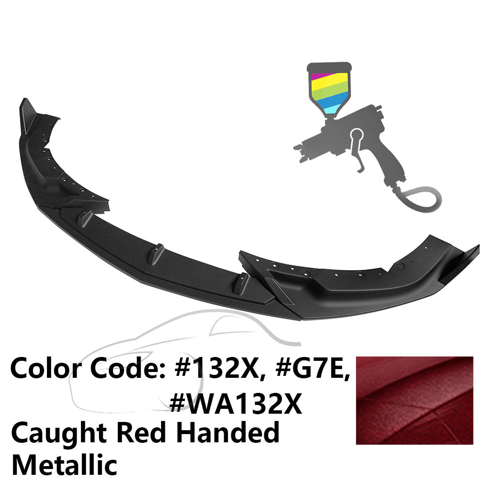 2020-2023 Cadillac CT4 IKON Style Painted Front Bumper Lip PP 3PCS