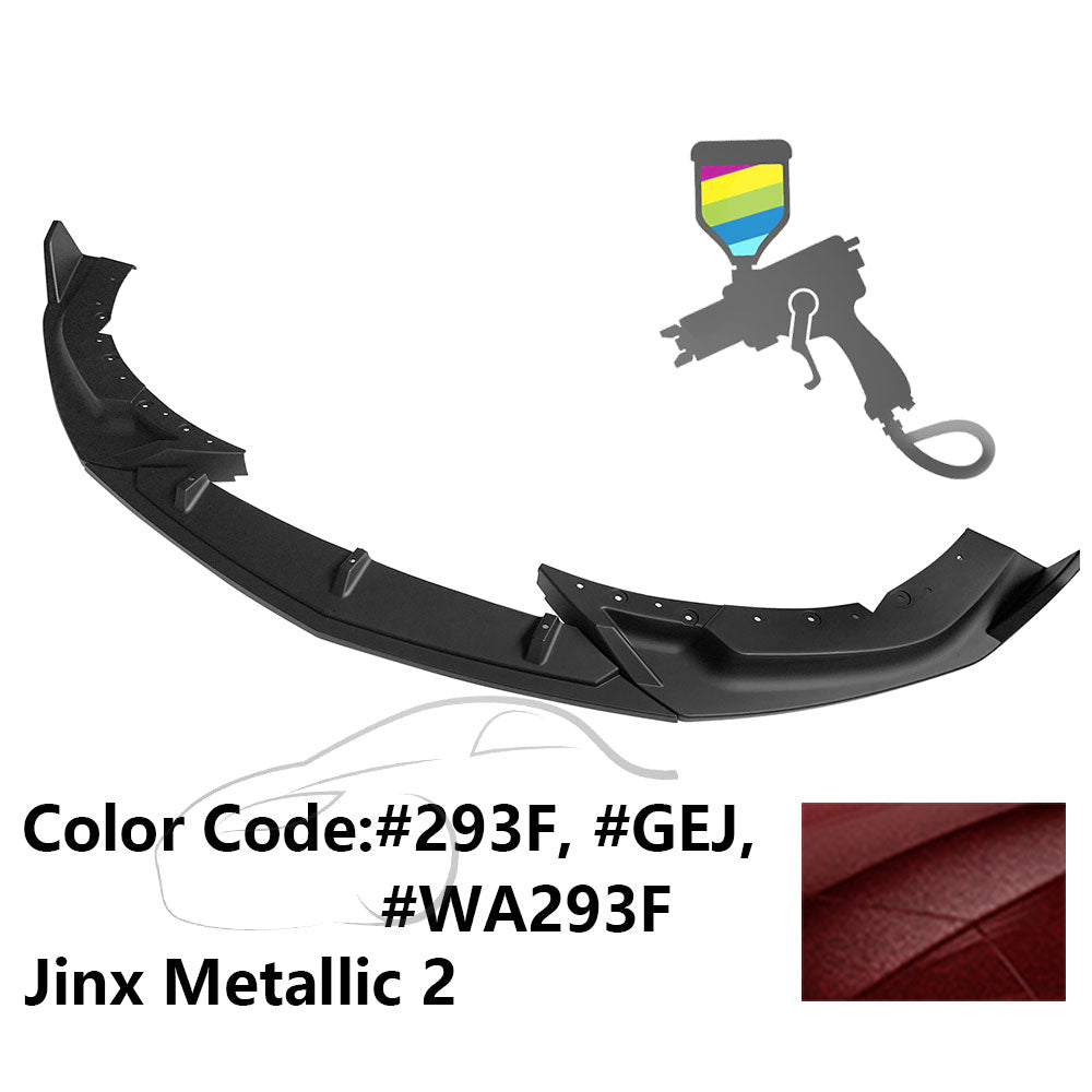 2020-2023 Cadillac CT4 IKON Style Painted Front Bumper Lip PP 3PCS