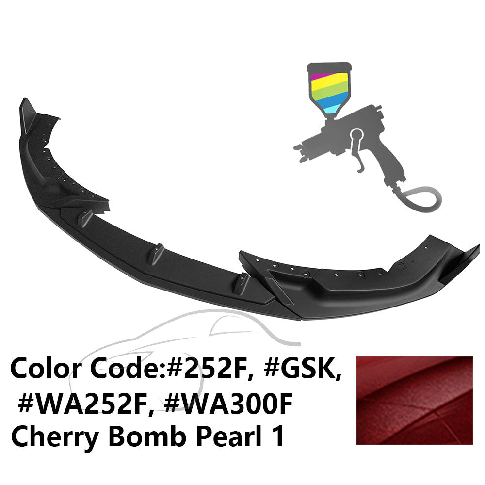 2020-2023 Cadillac CT4 IKON Style Painted Front Bumper Lip PP 3PCS