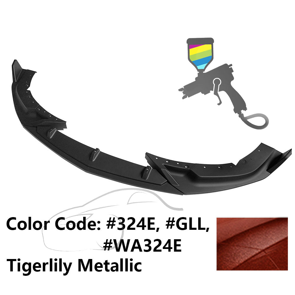 2020-2023 Cadillac CT4 IKON Style Painted Front Bumper Lip PP 3PCS