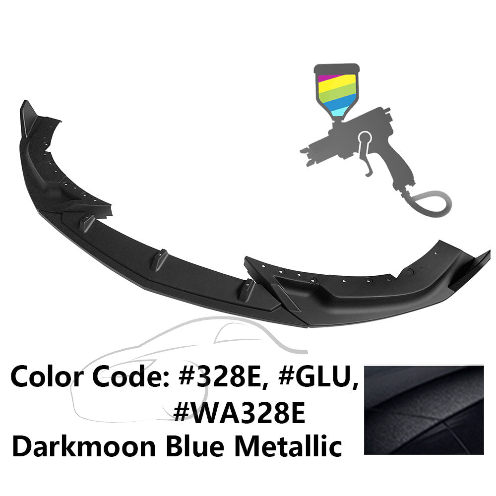 2020-2023 Cadillac CT4 IKON Style Painted Front Bumper Lip PP 3PCS