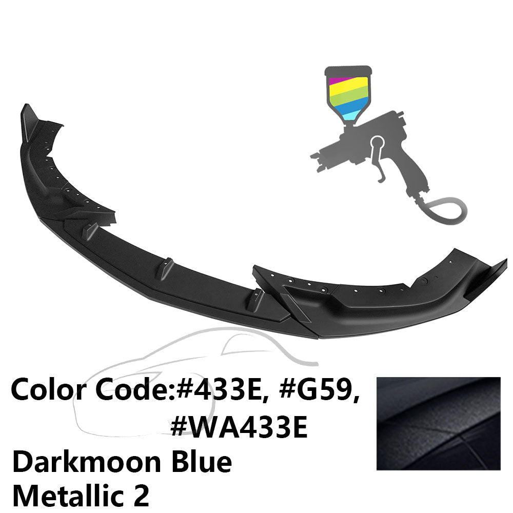 2020-2023 Cadillac CT4 IKON Style Painted Front Bumper Lip PP 3PCS