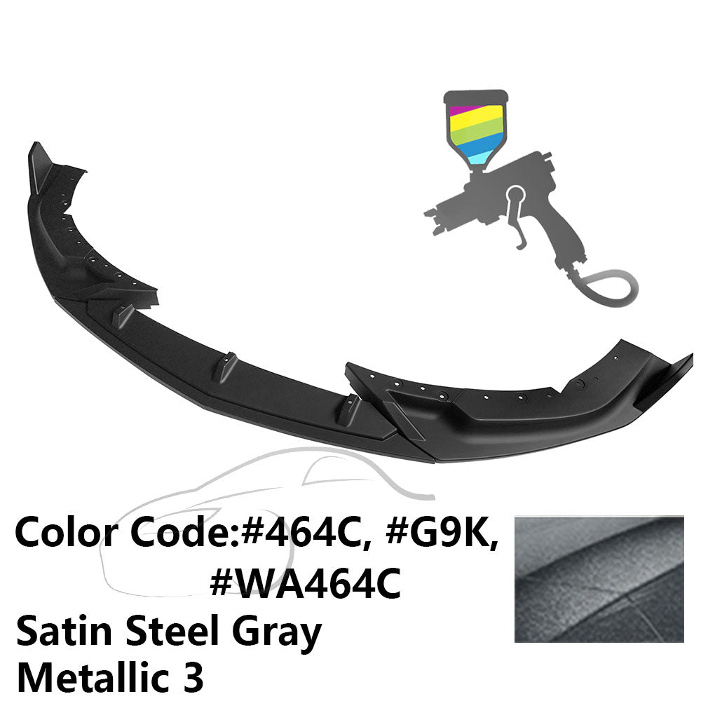 2020-2023 Cadillac CT4 IKON Style Painted Front Bumper Lip PP 3PCS