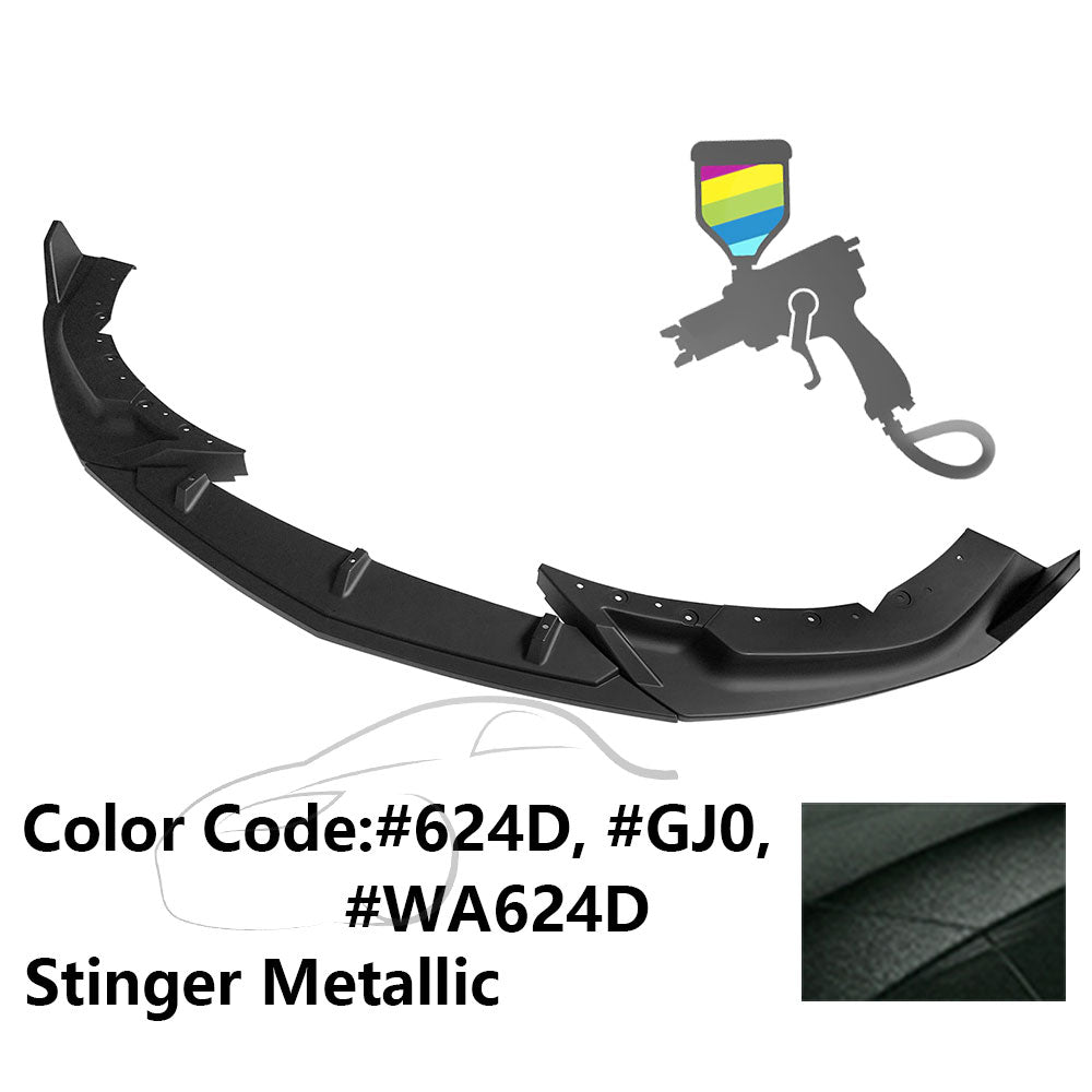 2020-2023 Cadillac CT4 IKON Style Painted Front Bumper Lip PP 3PCS