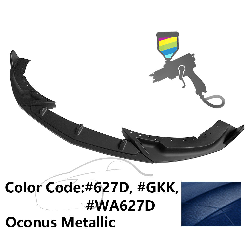 2020-2023 Cadillac CT4 IKON Style Painted Front Bumper Lip PP 3PCS