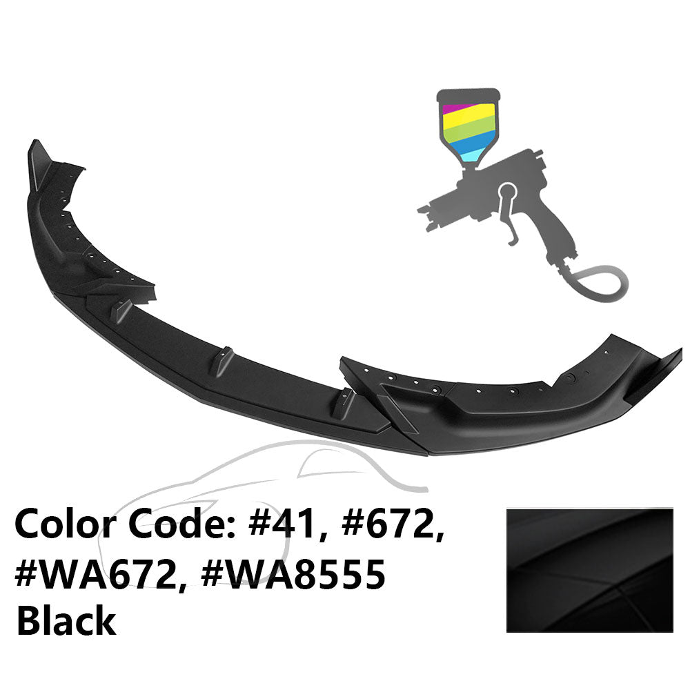 2020-2023 Cadillac CT4 IKON Style Painted Front Bumper Lip PP 3PCS
