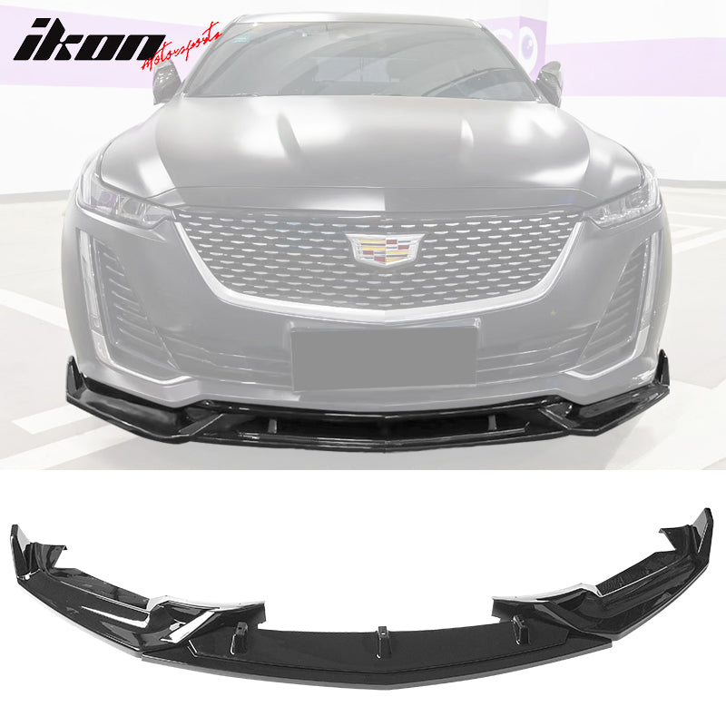 2020-2024 Cadillac CT5 Painted Front Bumper Lip Chin Spoiler 3PC PP
