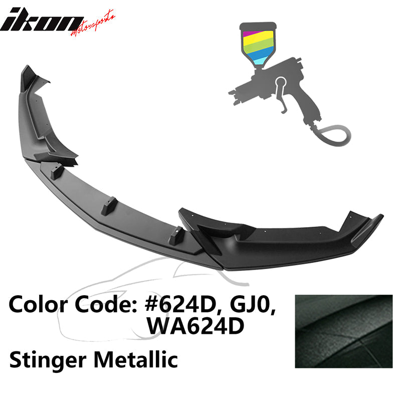 2020-2024 Cadillac CT5 Painted Front Bumper Lip Chin Spoiler 3PC PP