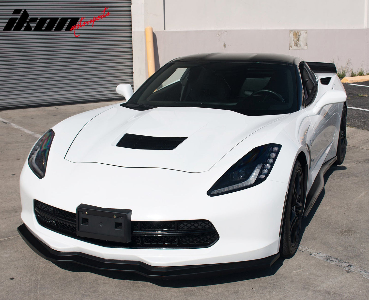 2014-19 Chevrolet Corvette Unpainted Front Lip Splitter Spoiler Kit PU