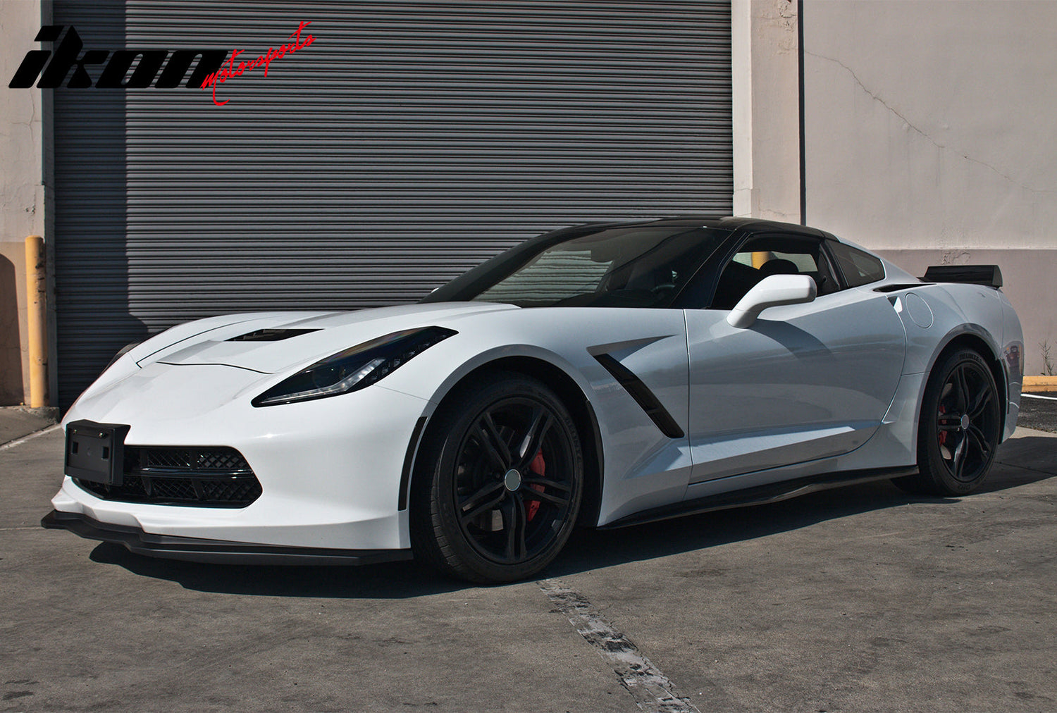 2014-19 Chevrolet Corvette Unpainted Front Lip Splitter Spoiler Kit PU