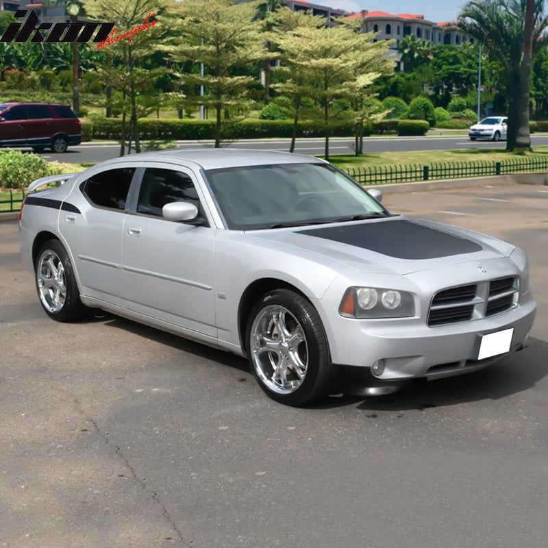 2006-2010 Dodge Charger IKON Style Front Bumper Lip Splitter PU