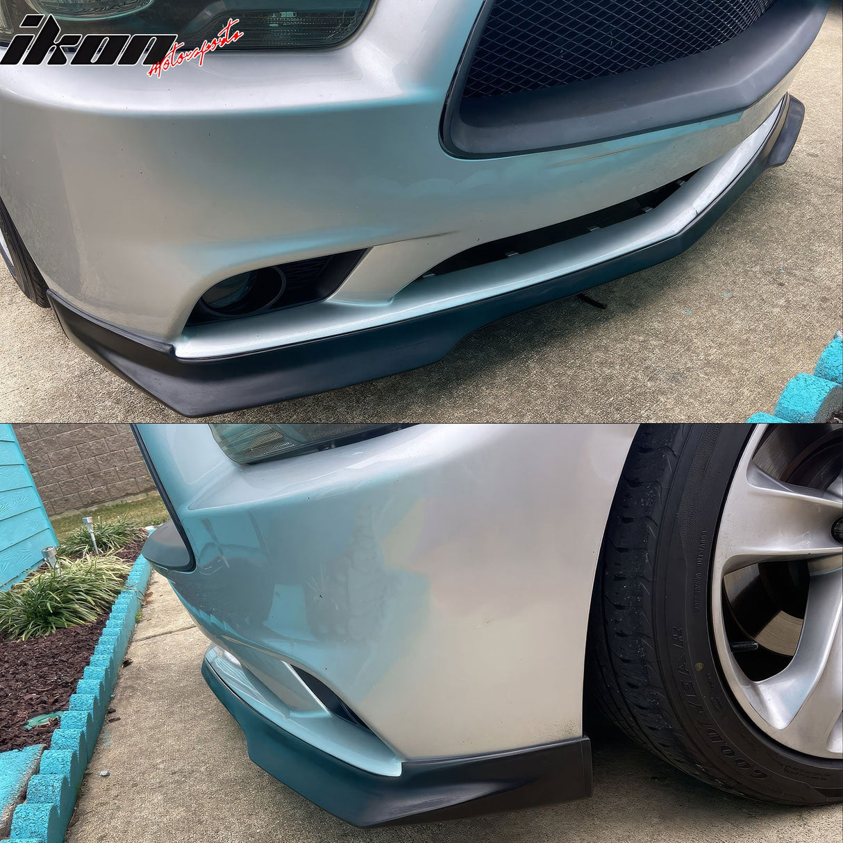 2011-2014 Dodge Charger RA Style Unpainted Front Bumper Lip Spoiler PU