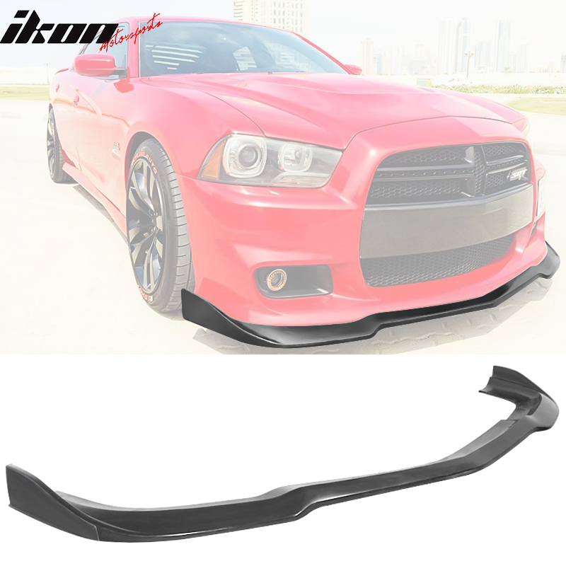 2012-2014 Dodge Charger SRT8 IKON Style Front Lip Unpainted PU