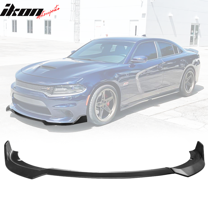 2015-2023 Dodge Charger SRT V1 Style Front Bumper Lip 3PCS ABS