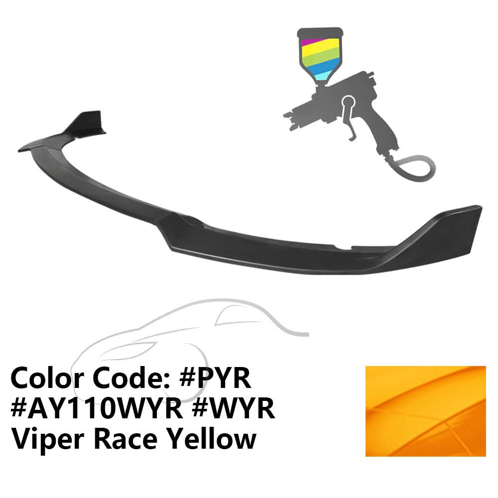 2015-2023 Dodge Charger SRT V1 Style Front Bumper Lip 3PCS ABS