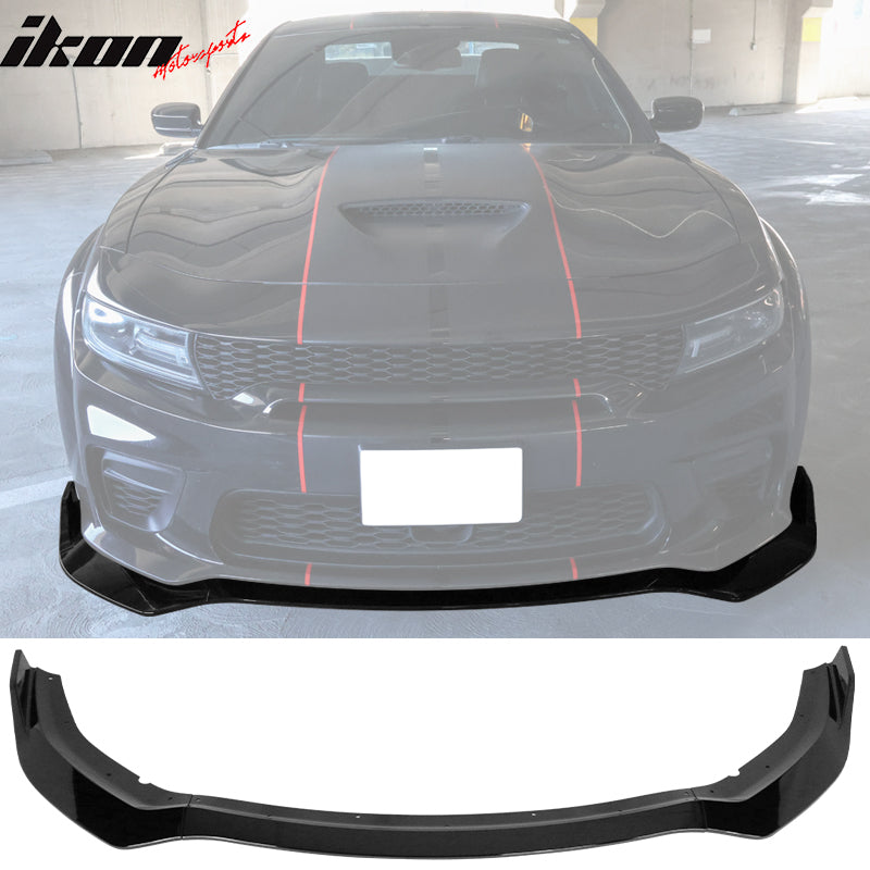 2020-2023 Dodge Charger Widebody IKON V1 Style Front Bumper Lip 3PCS