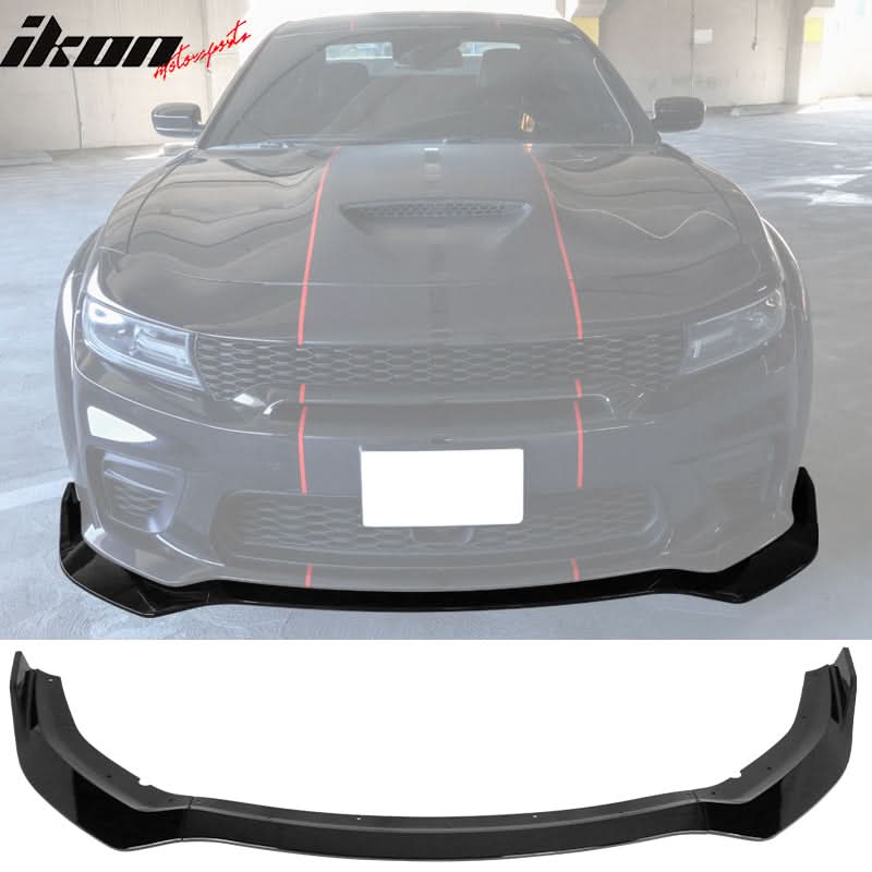 2020-2023 Dodge Charger Widebody IKON V1 Style Front Bumper Lip 3PCS