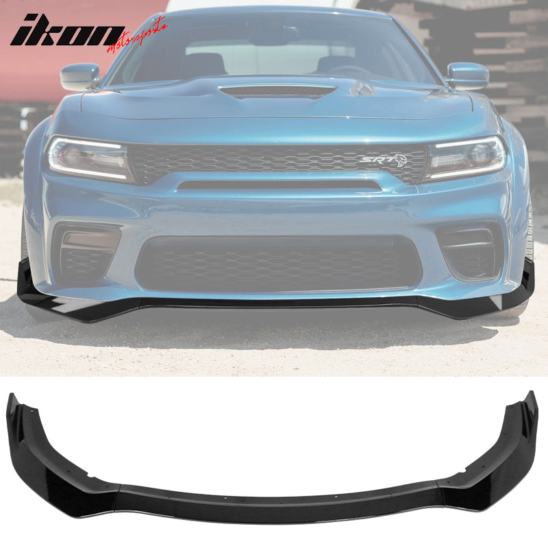 2020-2023 Dodge Charger Widebody IKON V1 Style Front Bumper Lip 3PCS