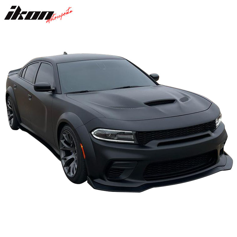 2020-2023 Dodge Charger Widebody IKON V1 Style Front Bumper Lip 3PCS